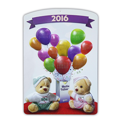 Wall Calendar With Relief